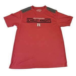 Rutgers‎ Scarlet Knights Campus Heritage T-Shirt Sportswear Athletic Top XL Red